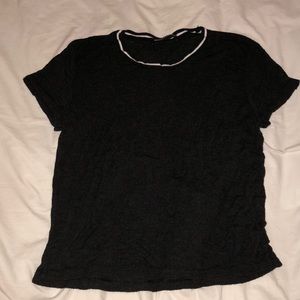 Brandy Melville B&W Collar Top